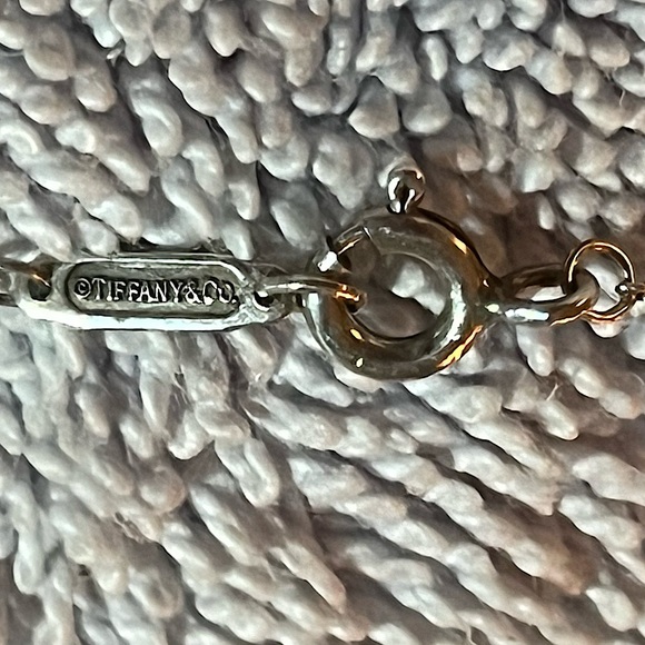 Tiffany Blue Double Heart Silver necklace - Picture 6 of 9